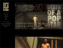 Tablet Screenshot of deathofapopstarfilm.com